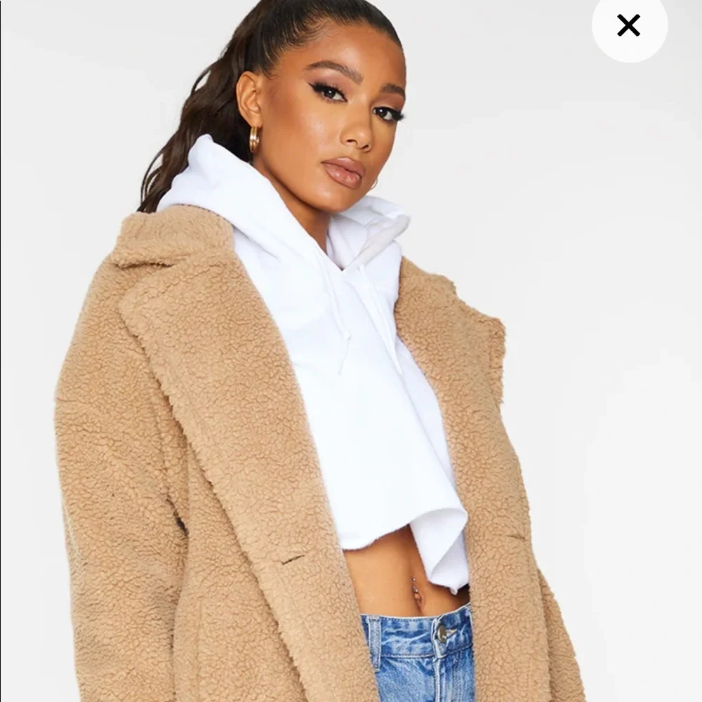 New Pretty Little Thing Teddy Coat - Picture 4 of 5